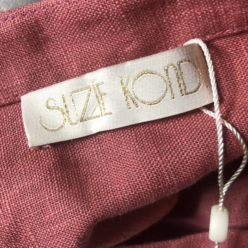 Suzie Kondi The Safari Linen Oversized Pink Top- Dessert Rose XS - Picture 6 of 11